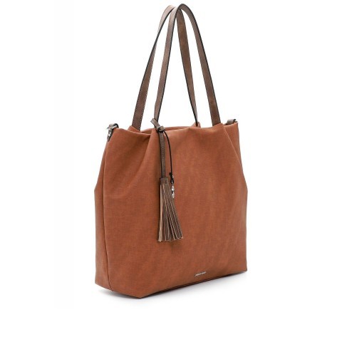 Emily Noah Shopper Elke Bag in Bag zweiteiliges Set Cognac