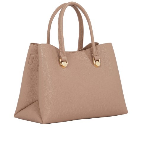 Tommy Hilfiger Handtasche Emblem Small Satchel Oat Milk