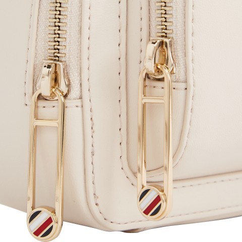 Tommy Hilfiger Umhängetasche Iconic Camera Bag Feather White 