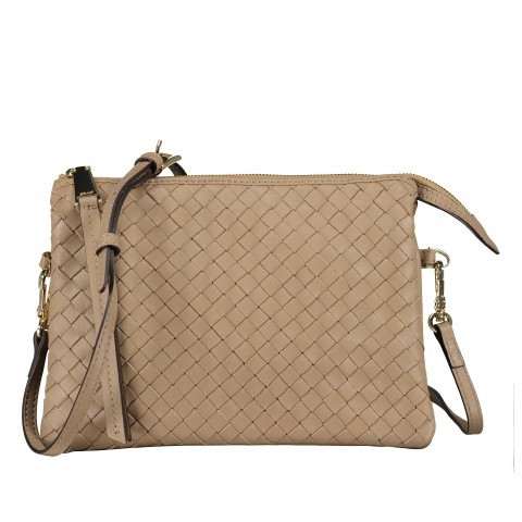 Abro Umhängetasche Piuma Threefold Coconut 