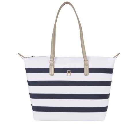 Tommy Hilfiger Shopper Poppy Tote Bag Breton Stripes
