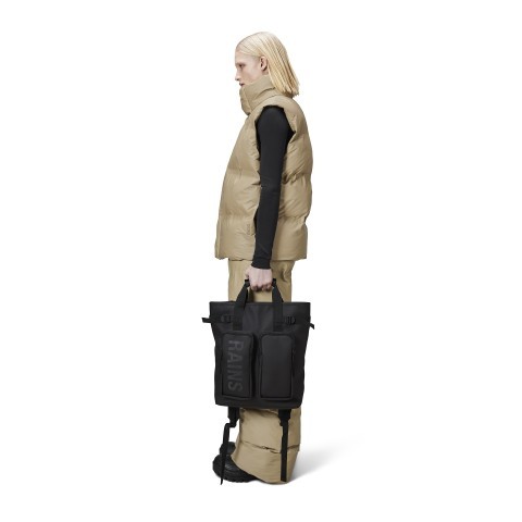 Rains Rucksack Texel Tote Backpack Black