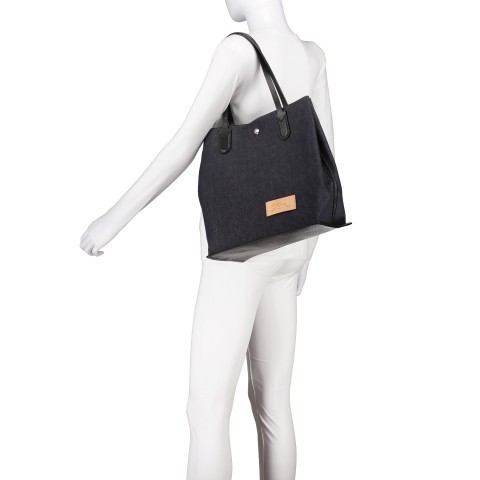 Longchamp Shopper Essential Canvas Tote Bag L Denim