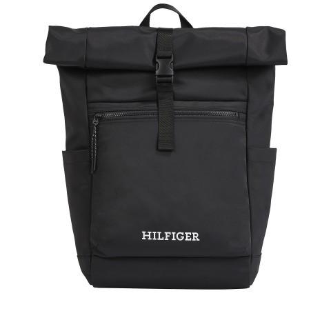Tommy Hilfiger Rucksack Monotype Rolltop Backpack Black