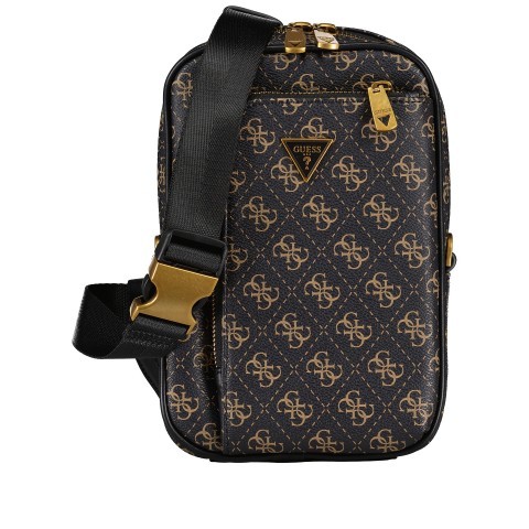 Guess Umhangetasche Vezzola Eco Sling Bag Brown Ochre