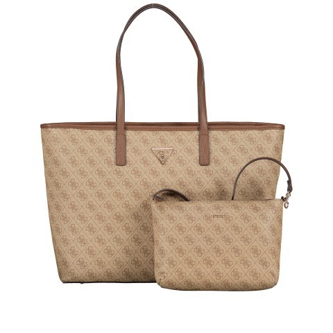 Guess Shopper Power Play Bag in Bag Latte Logo