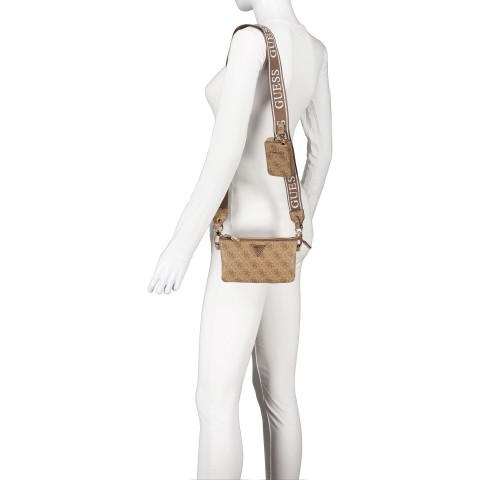 Guess Umhangetasche Laton Mini mit Griffschlaufe Latte Logo