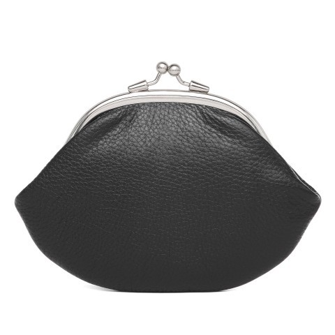 Adax Geldbörse Cormorano Ava mit Knipsverschluss Black