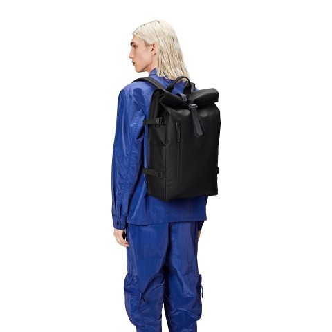 Rains Rucksack Rolltop Large Black