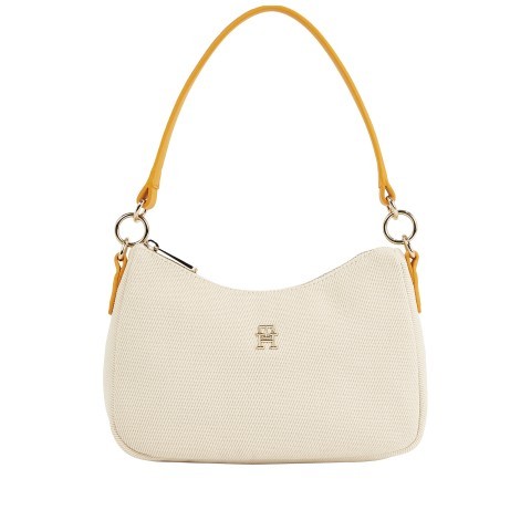 Tommy Hilfiger Umhangetasche Poppy Canvas Shoulder Bag Rich Ochre Natural Canvas