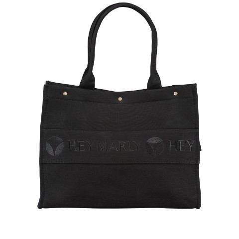 Hey Marly Shopper Signature Bag Black