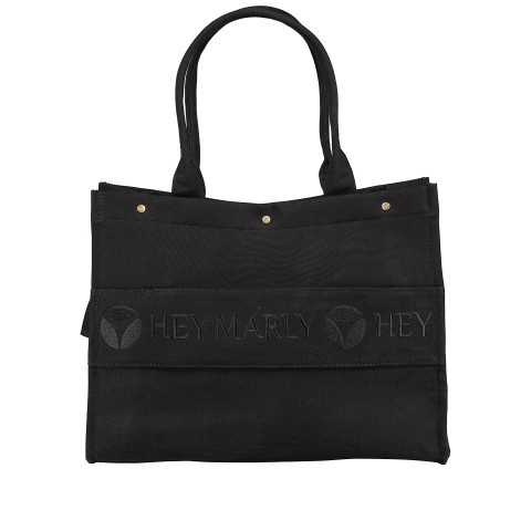 Hey Marly Shopper Signature Bag Black