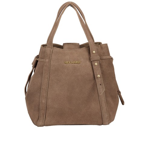 Hey Marly Handtasche Pretty Wonder Suede S variabel in der Form Mocha
