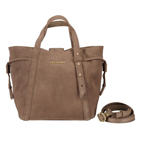 Hey Marly Handtasche Pretty Wonder Suede S variabel in der Form Mocha