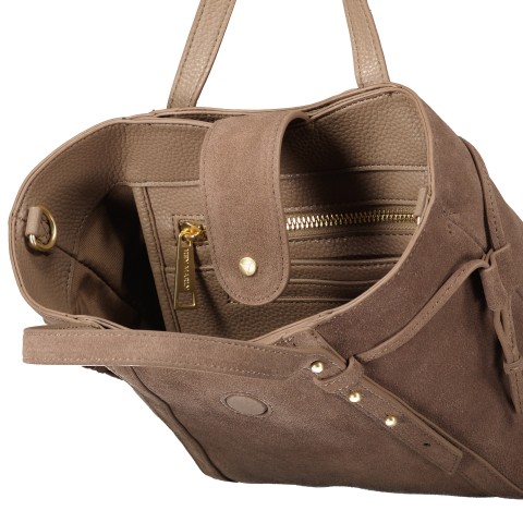 Hey Marly Handtasche Pretty Wonder Suede S variabel in der Form Mocha
