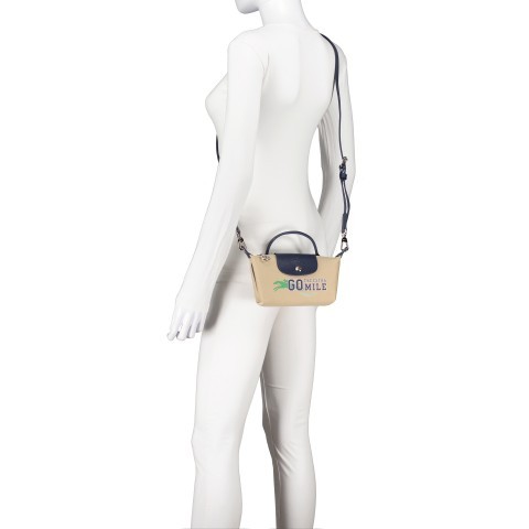 Umhangetasche Le Pliage Team Pochette XS Beige