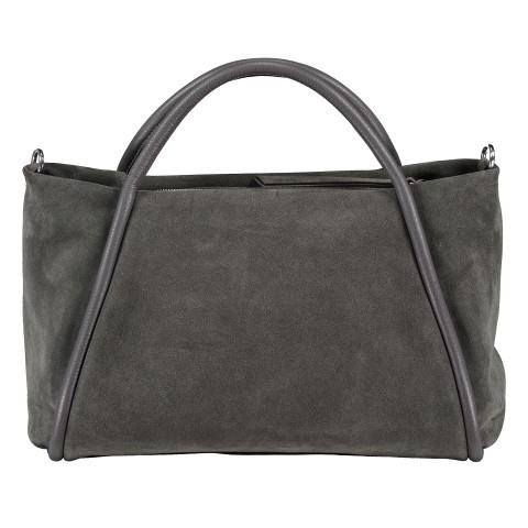 Abro Wildleder Tasche Grau Wildleder Abro Handtasche Willow