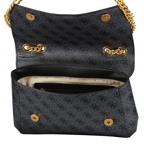 Guess umhängetasche schwarz gold clearance
