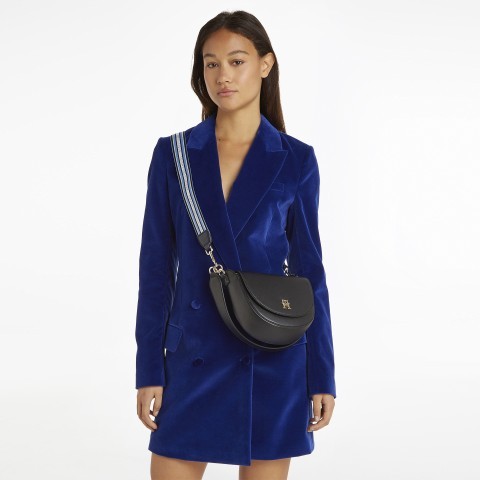 Tommy Hilfiger Umhängetasche Tommy Life Saddle Bag Space Blue 