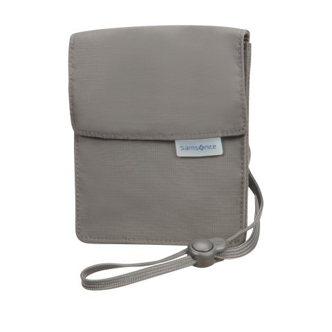 Samsonite Brustbeutel Packing Accessories Neck Pouch mit RFID Schutz Eclipse Grey