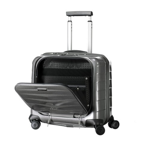 Samsonite Pilotenkoffer Lite Biz Spinner Rolling Tote mit Laptopfach 17 0 Zoll Eclipse Grey
