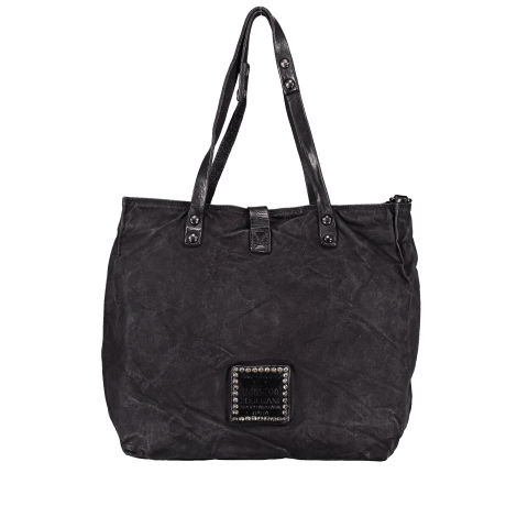 Campomaggi Shopper Canvas Nero