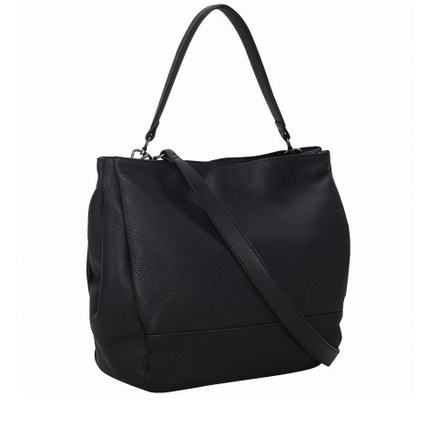 Liebeskind Berlin Beuteltasche Pleated Gusset Alicante Black