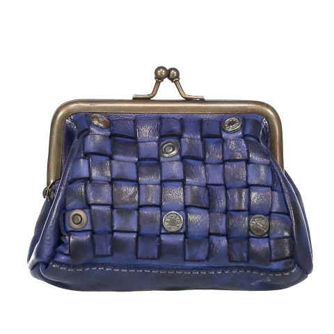 Geldbörse Soft-Weaving Palina mit Knipsverschluss Midnight Navy