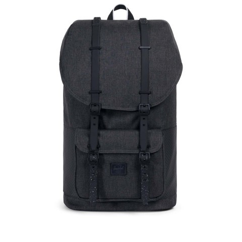 Herschel Rucksack Little America Aspect Volumen 23 Liter Black Crosshatch Black Whitet