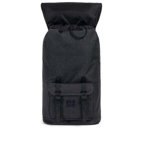 Herschel Rucksack Little America Aspect Volumen 23 Liter Black Crosshatch Black Whitet