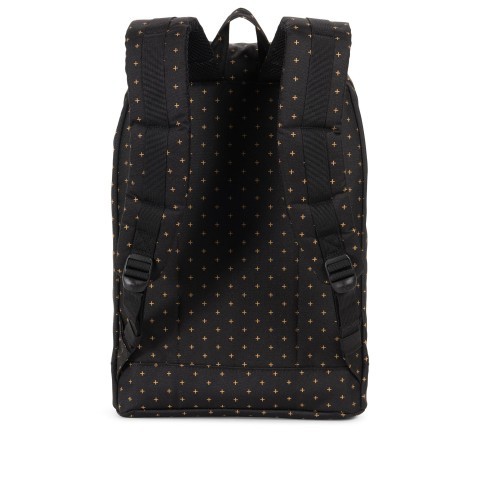 Rucksack Retreat Rubber Straps Volumen 18 Liter Black Gridlock Gold