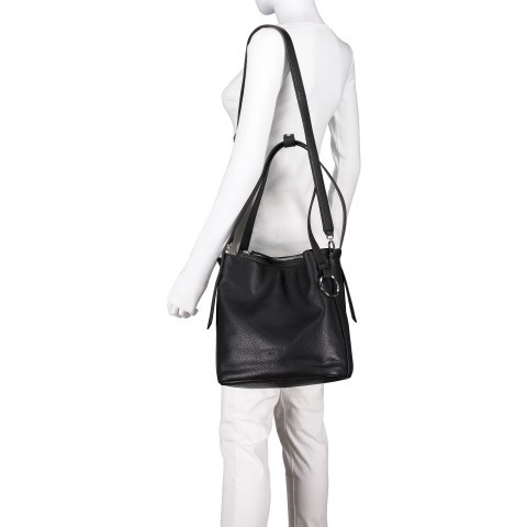 Liebeskind Berlin Beuteltasche Heavy Pebble Millenium Hobo M Black 