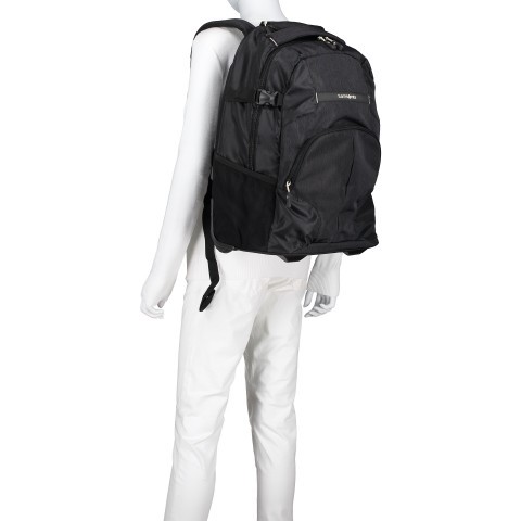 Samsonite rewind laptop backpack wheels 55 black top