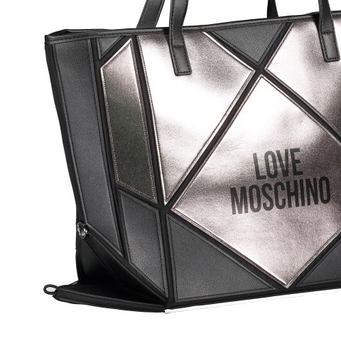 Love Moschino Shopper Schwarz Gold