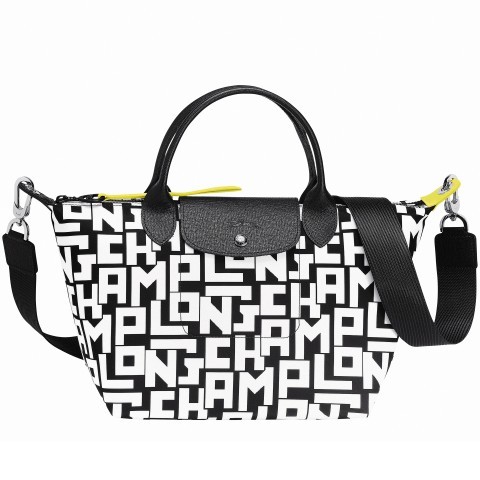 Longchamp tasche schwarz weiss clearance