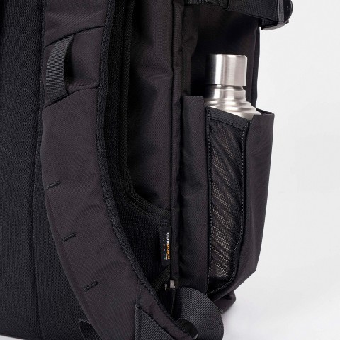 Sturdy black backpack deals