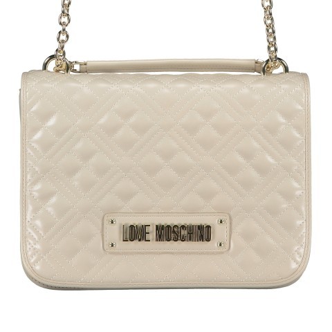 Love Moschino Umhängetasche Quilted Avorio 