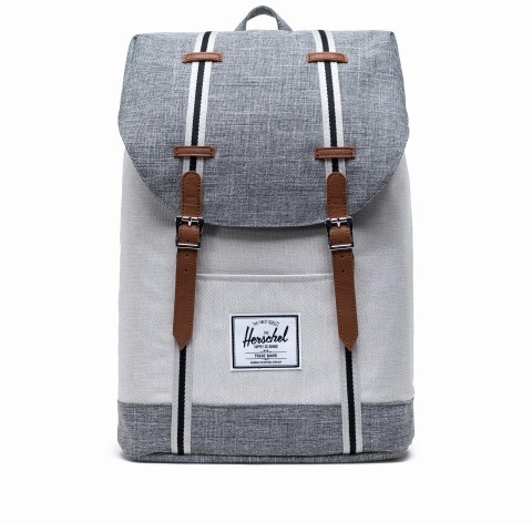 Herschel Rucksack Retreat Cotton Webbing Volumen 18 Liter Raven Crosshatch Vapor Crosshatch