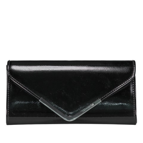 Black patent clutch bags for weddings sales