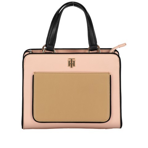 Tommy Hilfiger Handtasche City Satchel Cameo Black