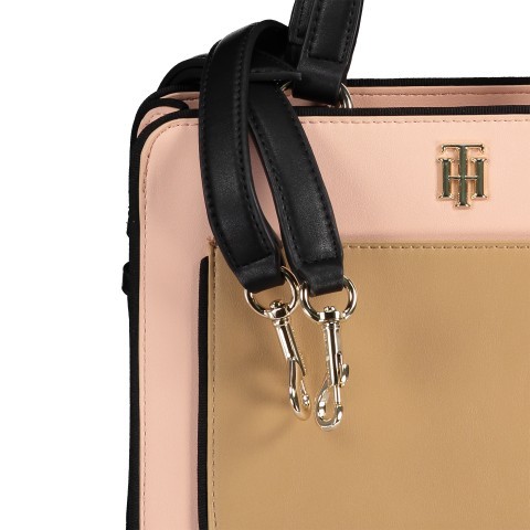 Tommy Hilfiger Handtasche City Satchel Cameo Black