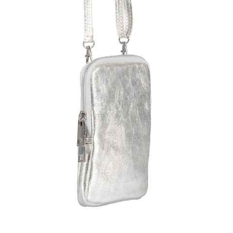 Handytasche silber metallic clearance