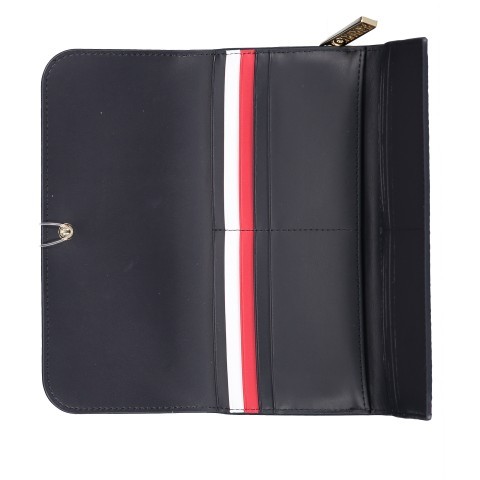 Tommy Hilfiger Geldbörse Essence Wallet L Flap Corp Sky Captain