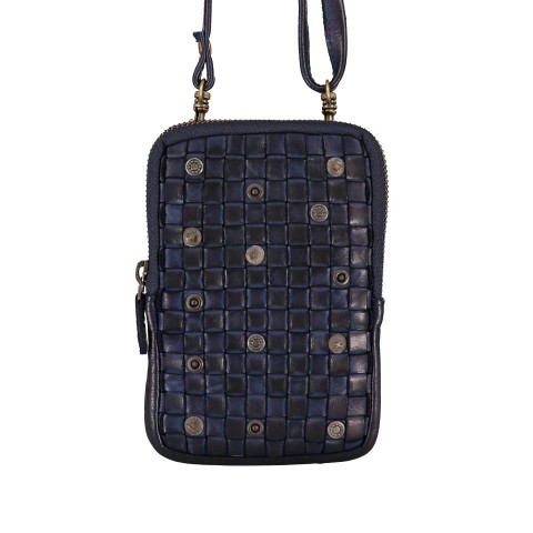 Handytasche Soft-Weaving Nina mit Schulterriemen Midnight Navy
