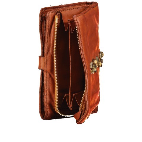 Geldbörse Cefalu mit Riegel Cognac