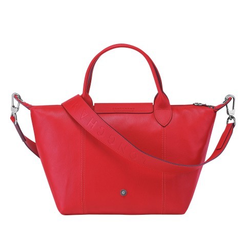 Sac longchamp cuir rouge cheap