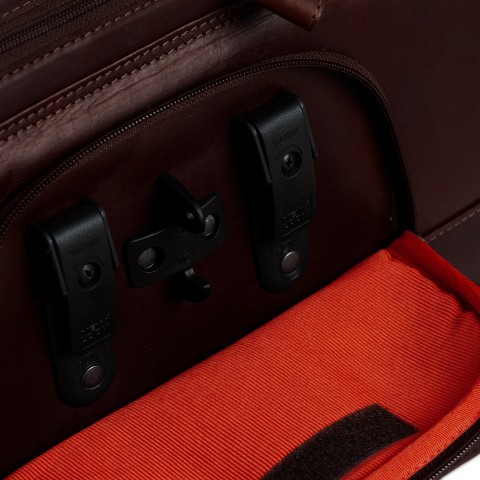 Chesterfield Geneva Fahrradtasche Leder - 40 Cm Mit Laptopfach Und Regenhülle