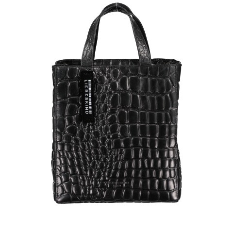 Liebeskind Berlin Tasche Paper Bag Tote S Kroko Black