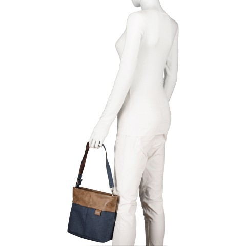 Zwei Olli Ot8 Zwei Taschen Farben OT8GRY Schultertasche 25 Cm Grau –