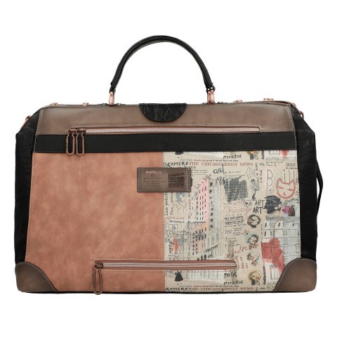 Anekke Reisetasche City Moments Travel Bag mit Bugelverschluss Schwarz